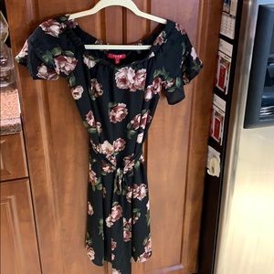 Guess black floral dress